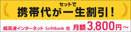 セットで携帯代が一生割引！