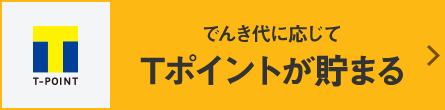 でんき代に応じてTポイントが貯まる