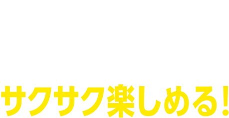 オンラインゲームや 動画も同時に サクサク楽しめる！