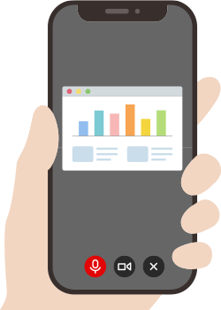 おすすめポイント1 資料を見ながら 説明を受けられる！