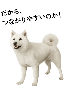 だから、つながりやすいのか！