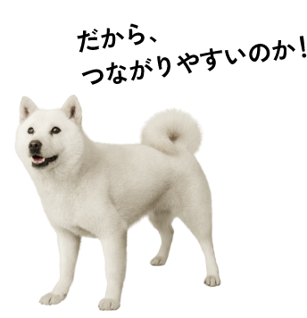 だから、つながりやすいのか！