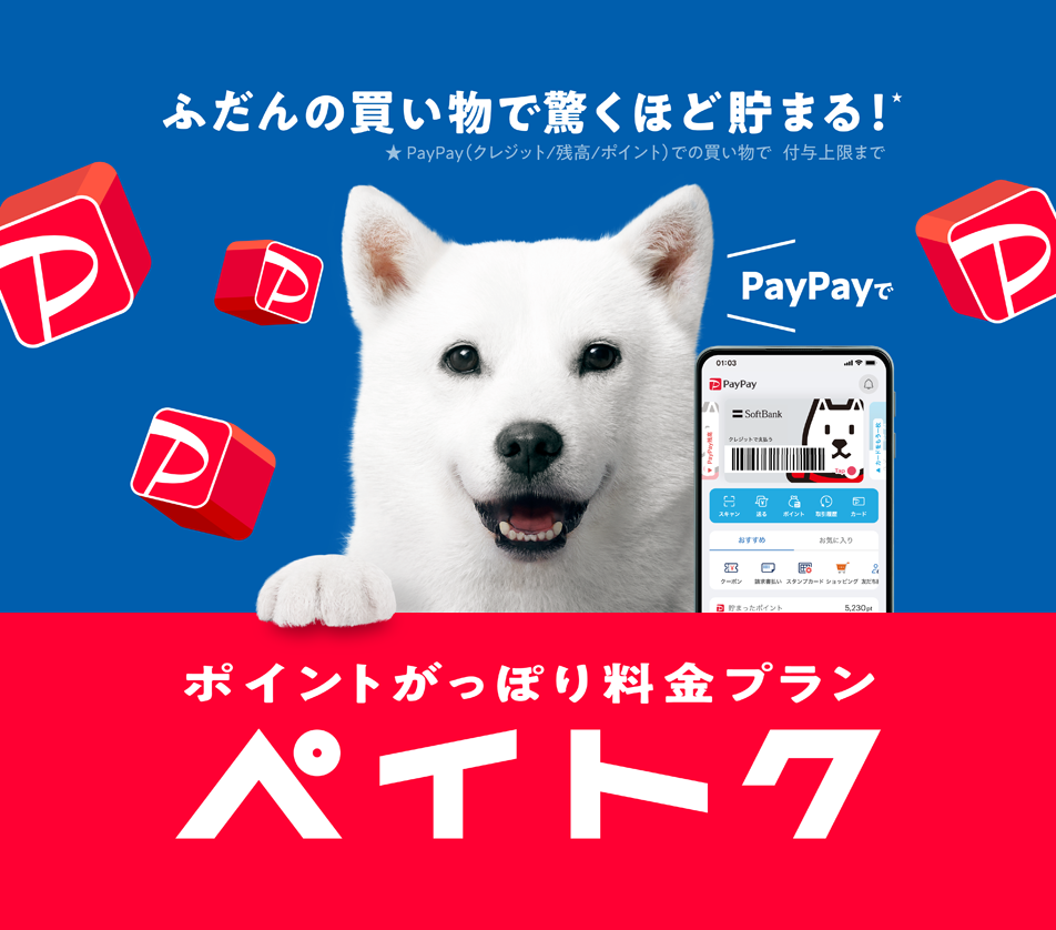 普段の買い物で驚くほど貯まる！ポイントがっぽり料金プランペイトク
